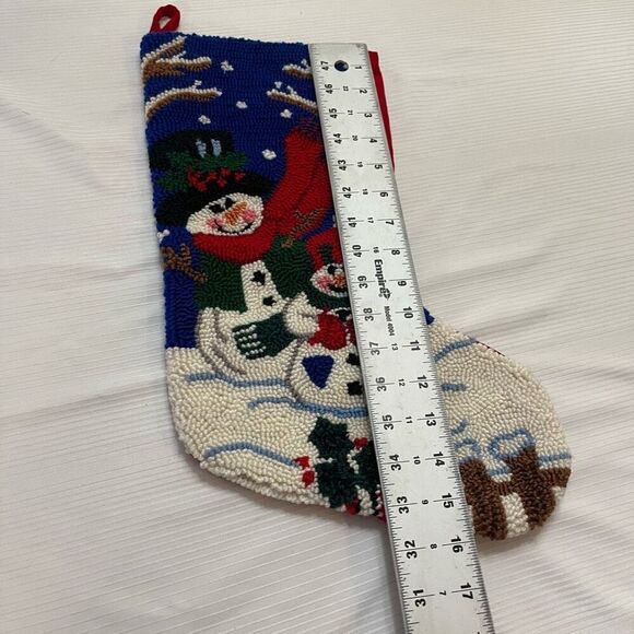 D&F Designs Christmas Snowman Stocking - Picture 4 of 7